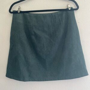 Green mini skirt great material